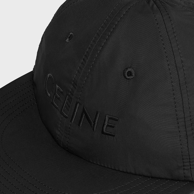 Celine Skate In Hafif Naylon Şapka Siyah | CL-591703