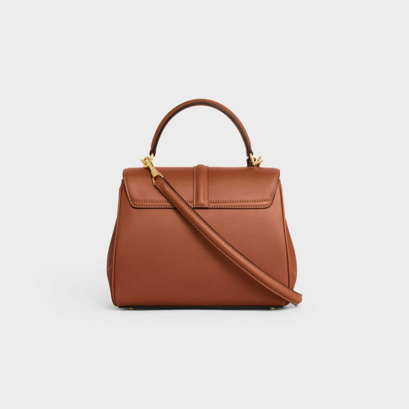 Celine Small Bag In Natural Calfskin 16 Kahverengi | CL-593276