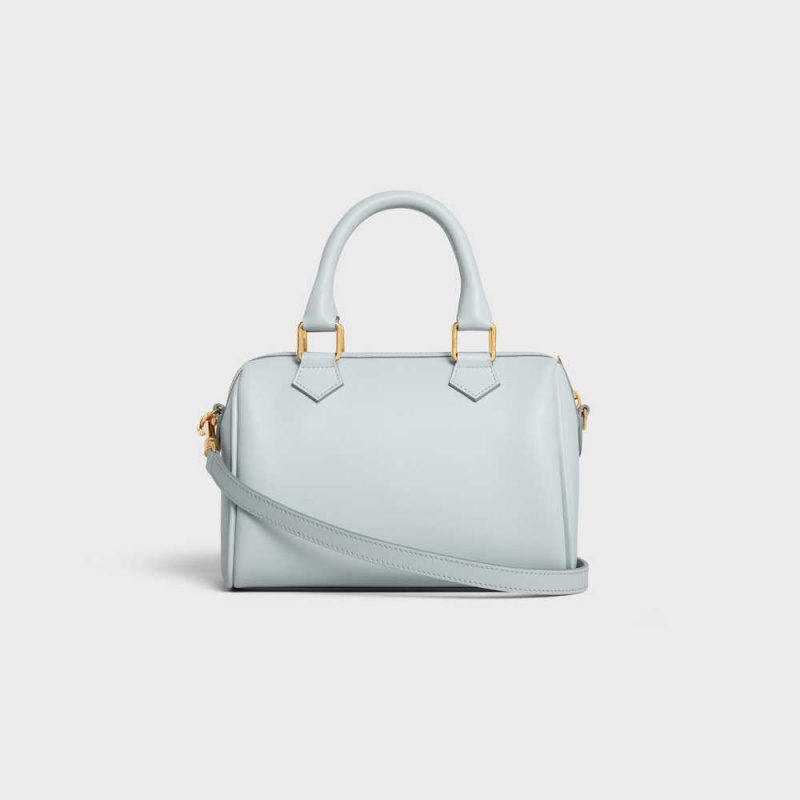 Celine Small Boston In Smooth Calfskin Cuir Triomphe Mavi | CL-593150