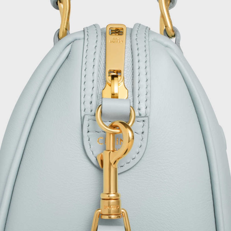Celine Small Boston In Smooth Calfskin Cuir Triomphe Mavi | CL-593150