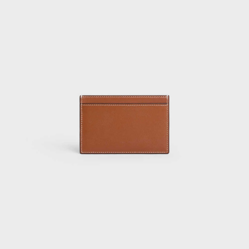 Celine Smooth Lambskin Kartlık Kahverengi | CL-592955
