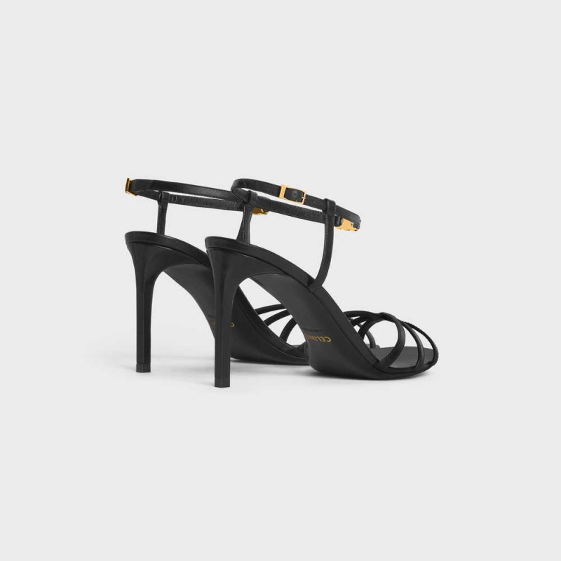 Celine Soir In Lambskin Sandalet Siyah | CL-592596