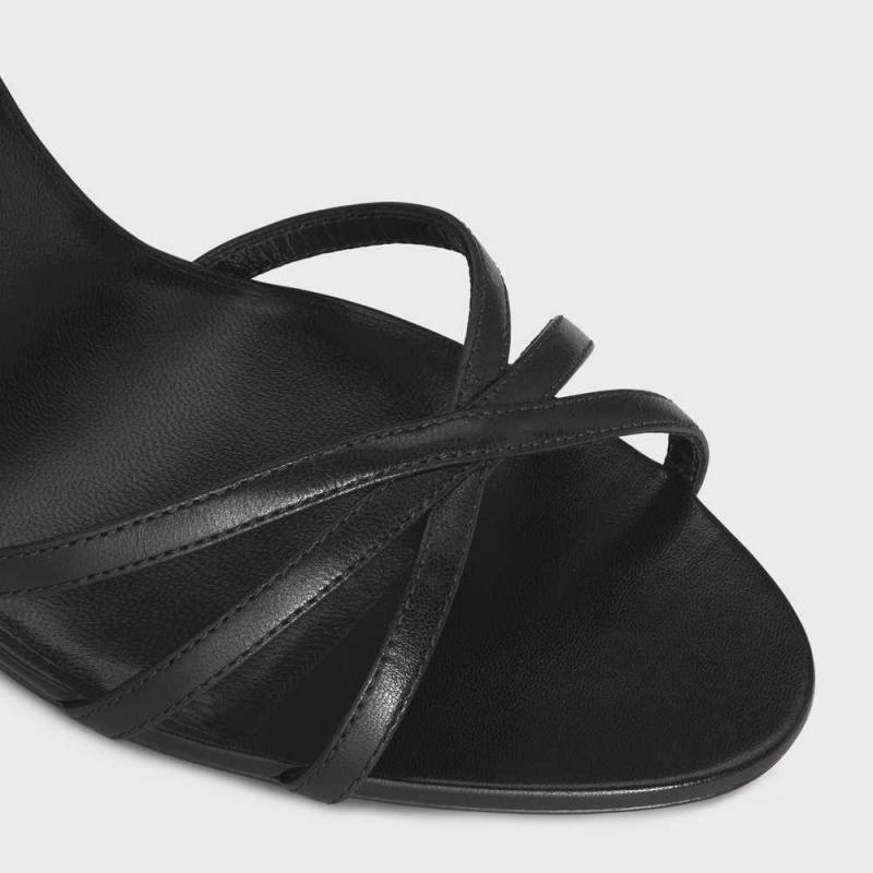 Celine Soir In Lambskin Sandalet Siyah | CL-592596