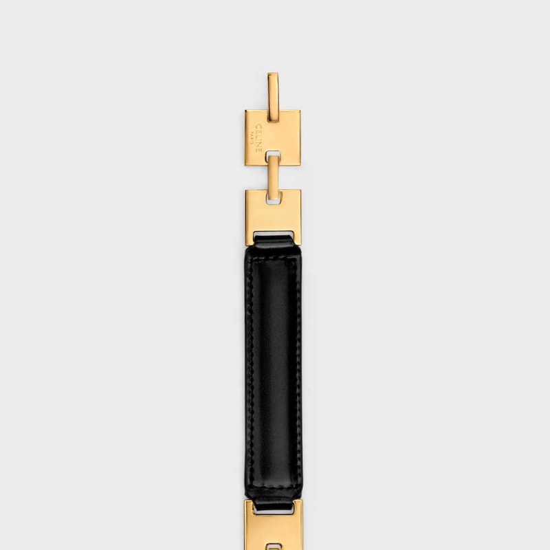 Celine Square Adjustable In Taurillon Deri Kemer Siyah | CL-592448