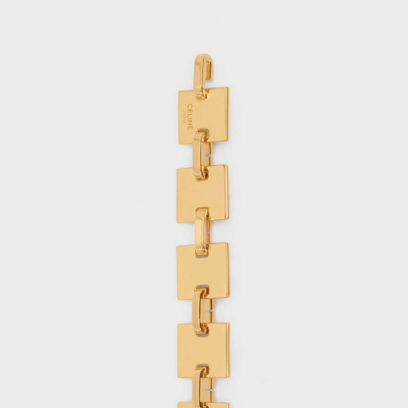 Celine Square Chain In Brass Kemer Altın | CL-592449