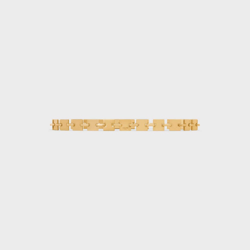 Celine Square Chain In Brass Kemer Altın | CL-592449