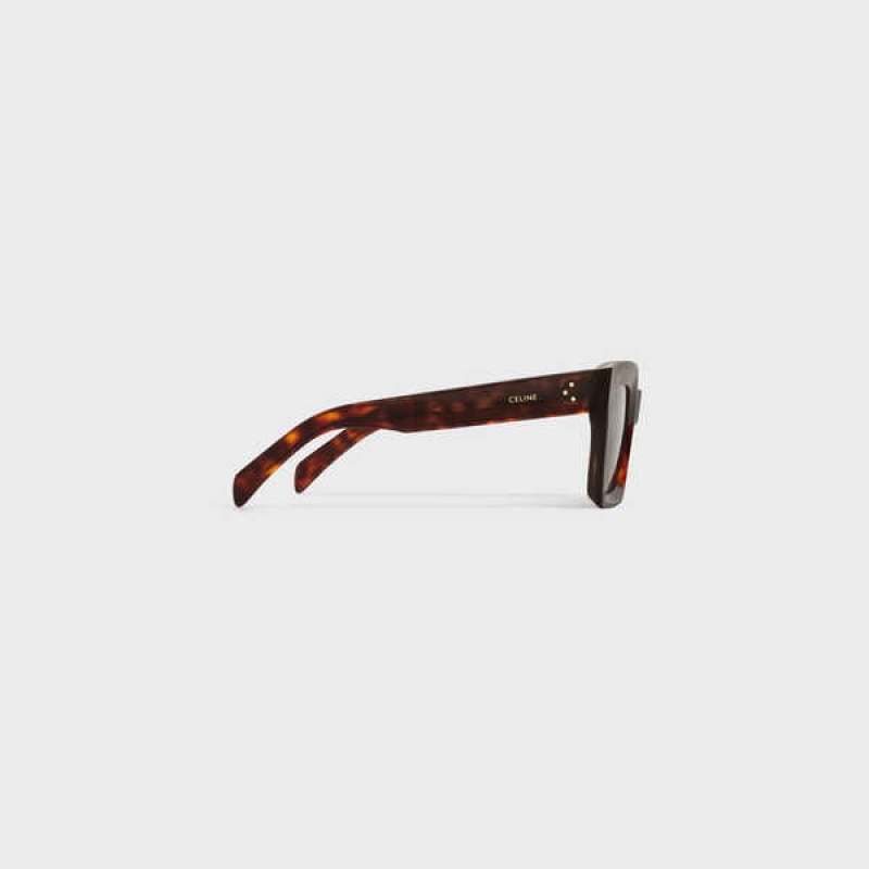 Celine Square S130 In Acetate Güneş Gözlüğü Kırmızı | CL-592440