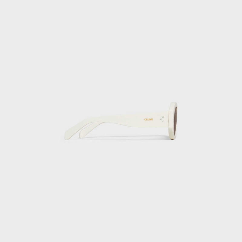 Celine Square S255 In Acetate Güneş Gözlüğü Beyaz | CL-592404
