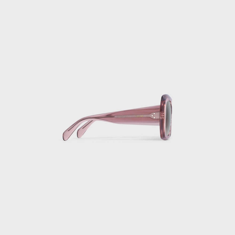 Celine Square S263 In Acetate Güneş Gözlüğü Pembe | CL-592377