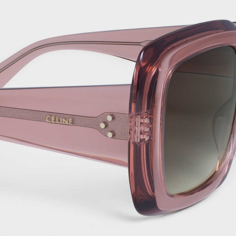 Celine Square S263 In Acetate Güneş Gözlüğü Pembe | CL-592377