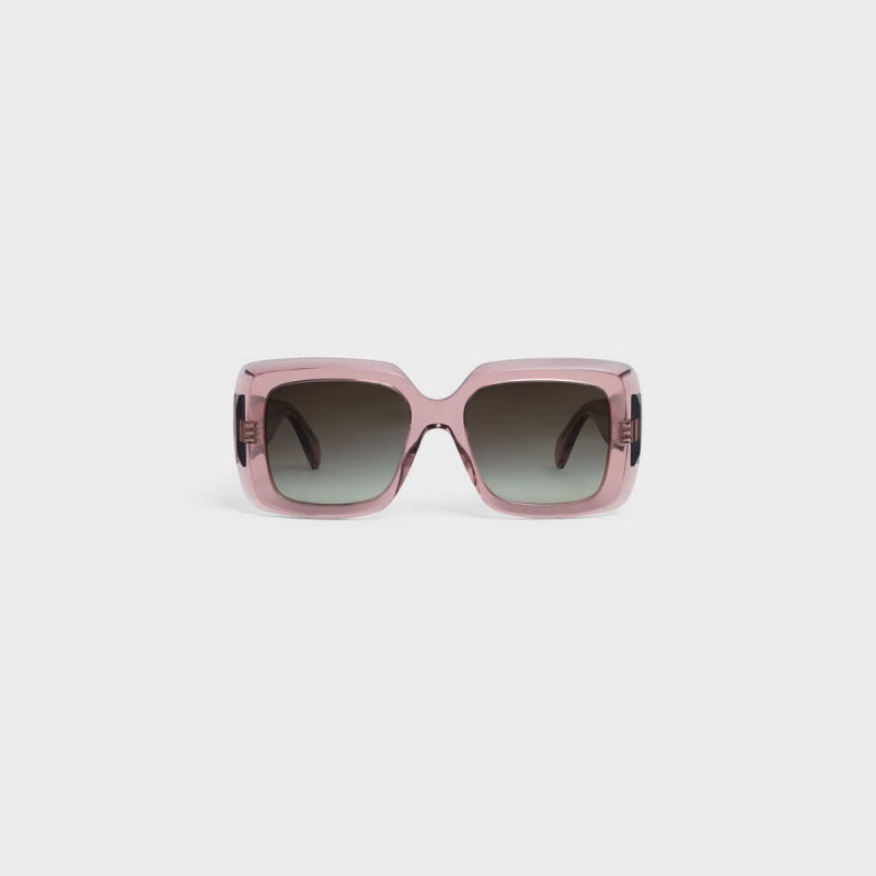 Celine Square S263 In Acetate Güneş Gözlüğü Pembe | CL-592377