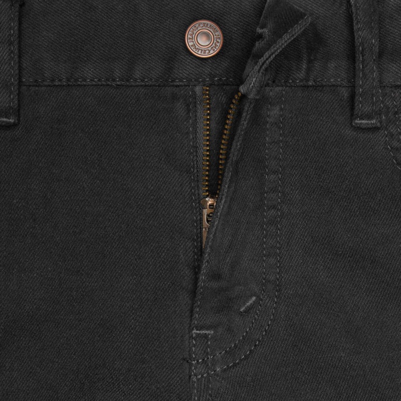 Celine Sıska Jeans In Pure Black Stone Wash Denim Pantolon Siyah Gri | CL-592729