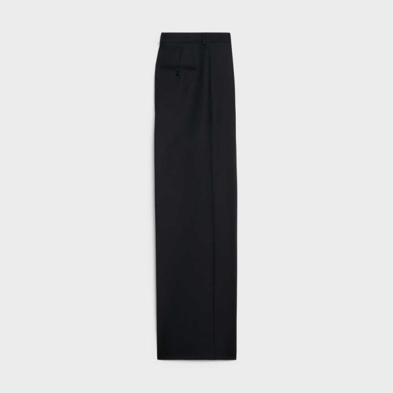 Celine Taillat In Yün Gabardine And Mohair Pantolon Siyah | CL-592739