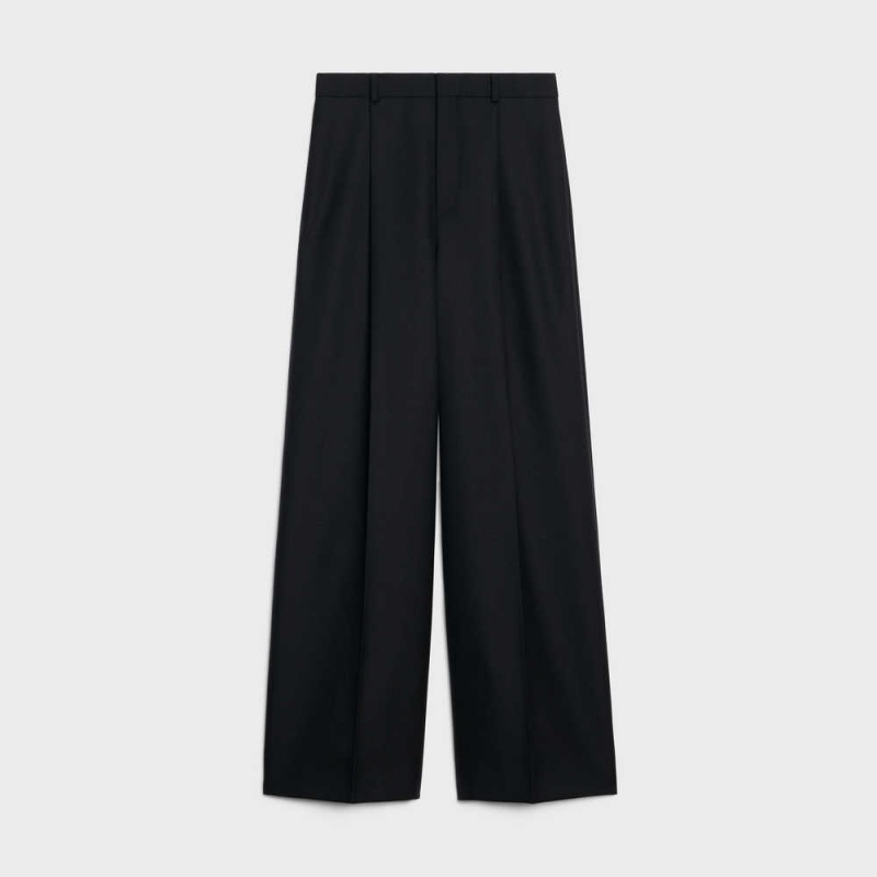 Celine Taillat In Yün Gabardine And Mohair Pantolon Siyah | CL-592739