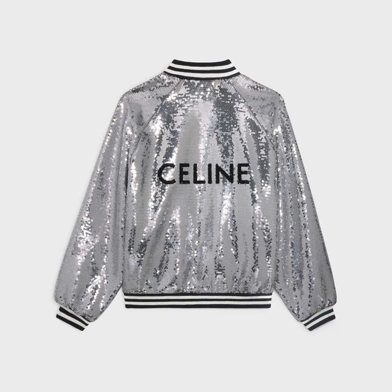 Celine Teddy In Pamuklu Fleece Blousons Açık Gri | CL-591944