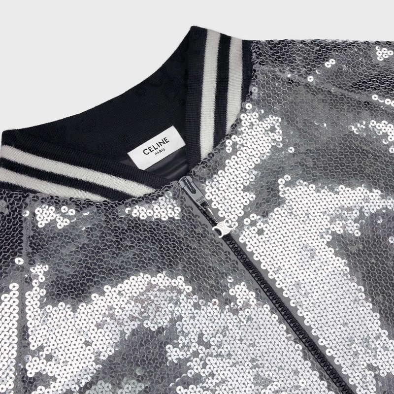 Celine Teddy In Pamuklu Fleece Blousons Açık Gri | CL-591944