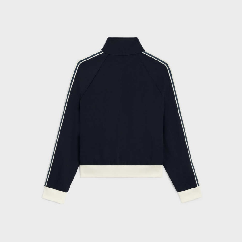 Celine Tracksuit In Double Face Jersey Tişörtü Beyaz | CL-592799