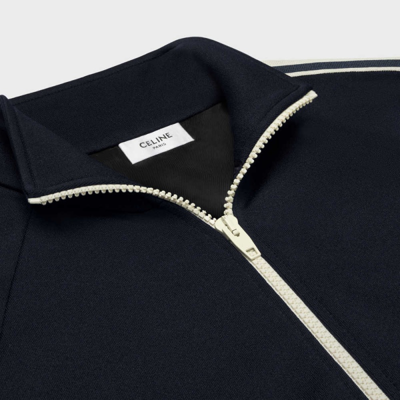 Celine Tracksuit In Double Face Jersey Tişörtü Beyaz | CL-592799
