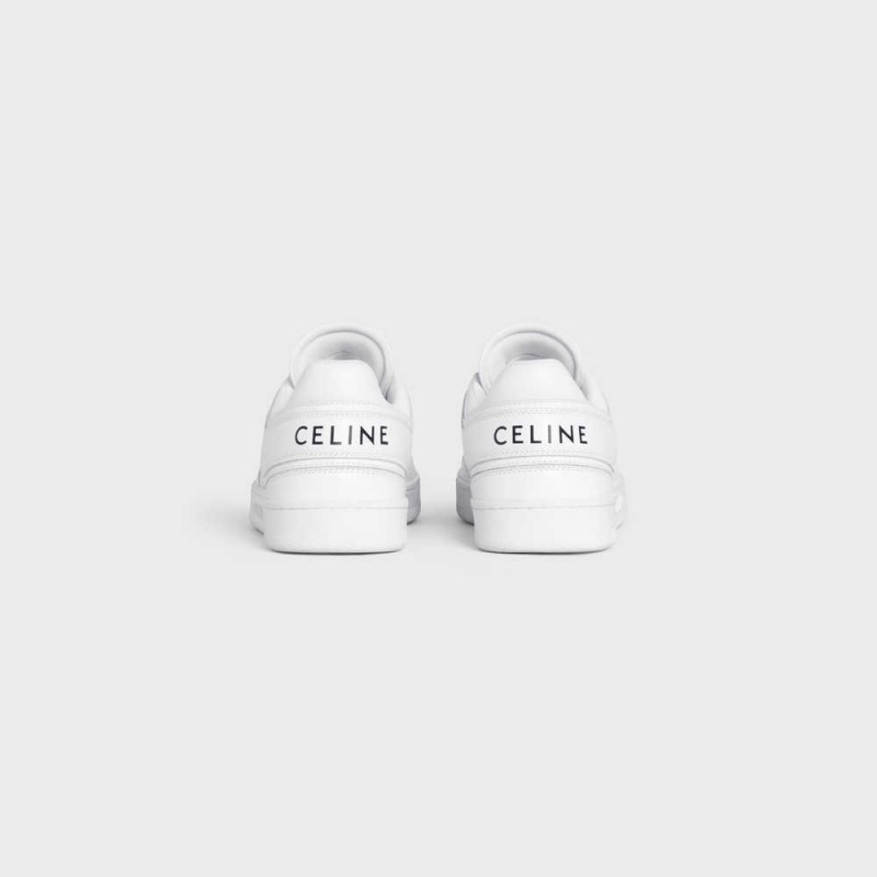 Celine Trainer Low Dantel-up In Calfskin Spor Ayakkabı Beyaz | CL-592551