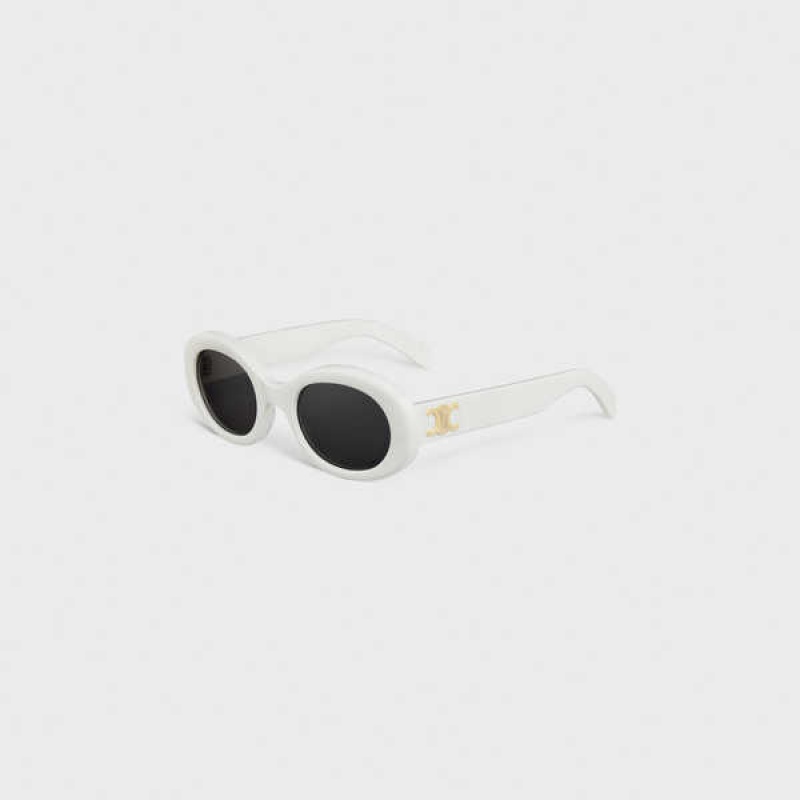 Celine Triomphe 01 In Acetate Güneş Gözlüğü Beyaz | CL-592383