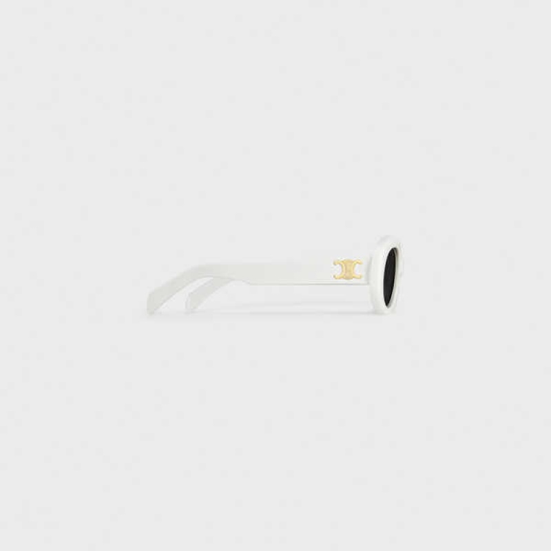 Celine Triomphe 01 In Acetate Güneş Gözlüğü Beyaz | CL-592383