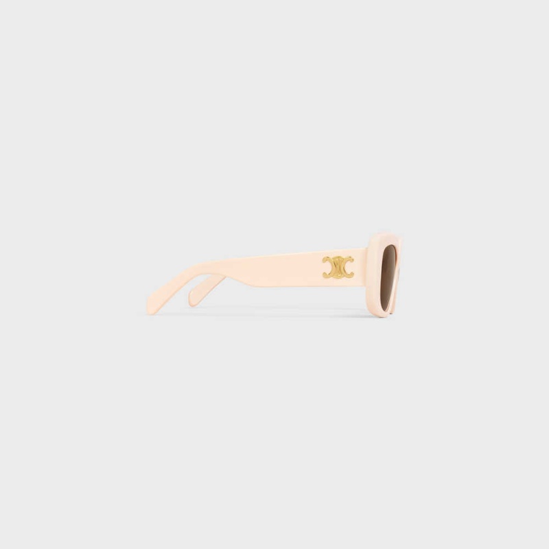 Celine Triomphe 04 In Acetate Güneş Gözlüğü Beyaz | CL-592395