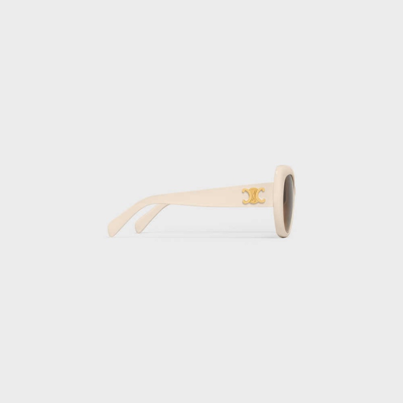 Celine Triomphe 06 In Acetate Güneş Gözlüğü Beyaz | CL-592407