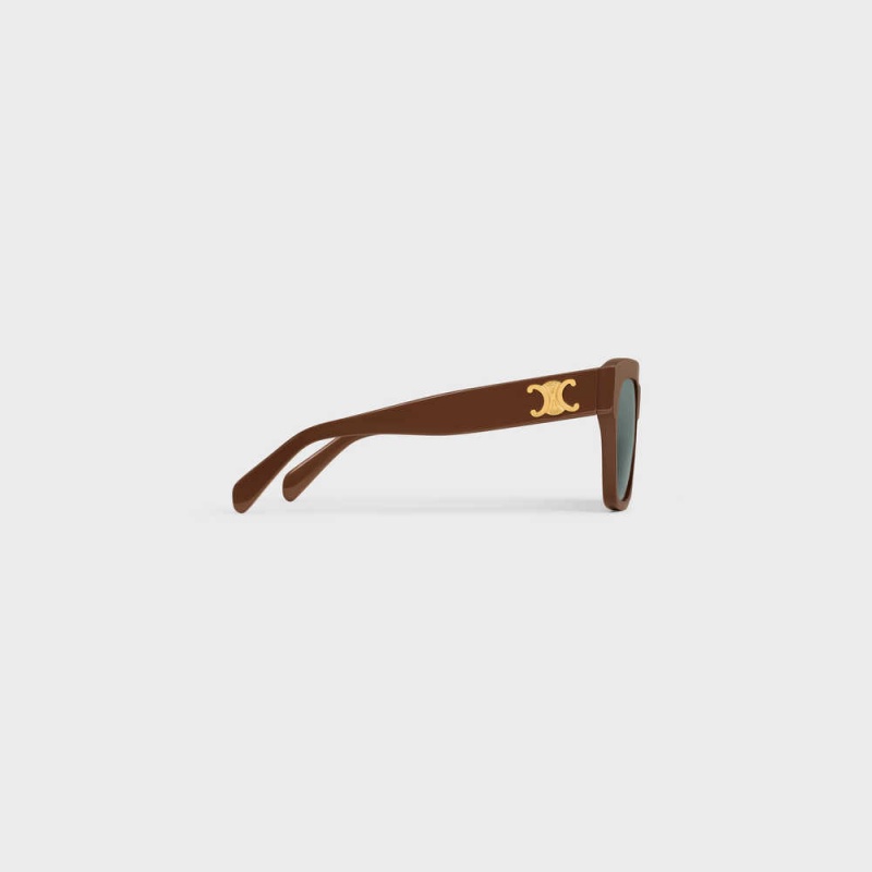 Celine Triomphe 09 In Acetate Güneş Gözlüğü Çikolata | CL-592390