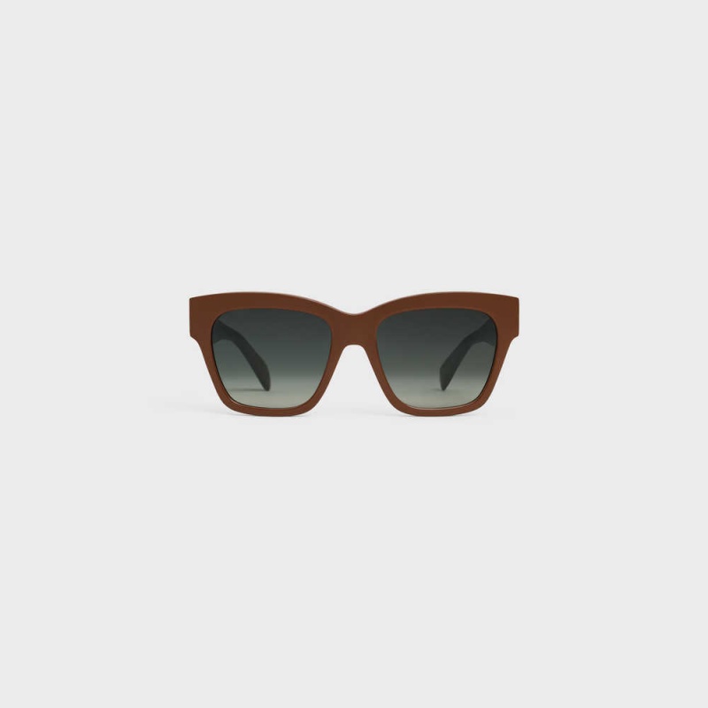 Celine Triomphe 09 In Acetate Güneş Gözlüğü Çikolata | CL-592390