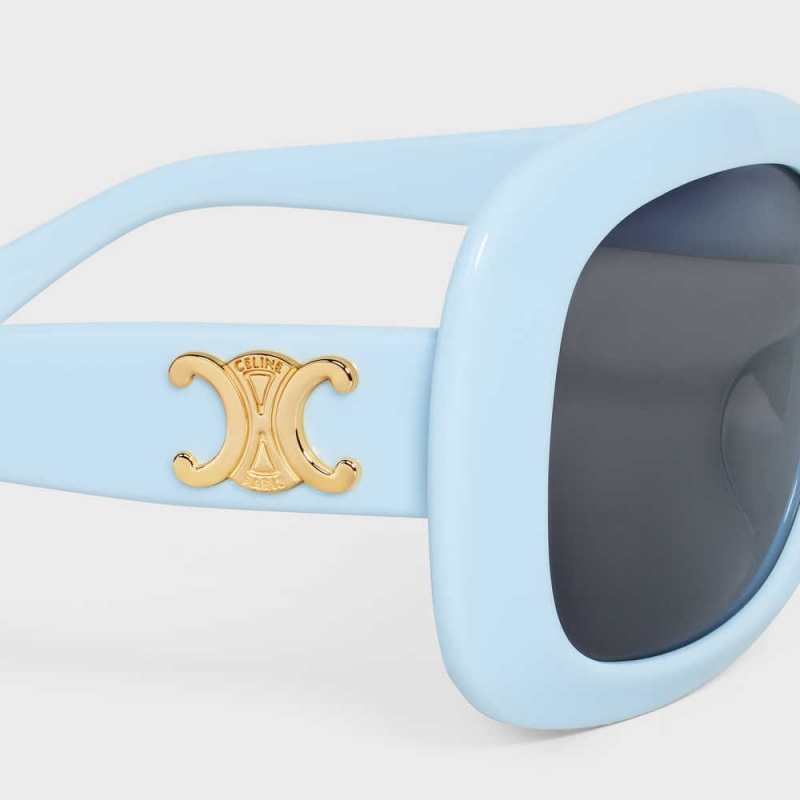Celine Triomphe 10 In Acetate Güneş Gözlüğü Açık Mavi | CL-592398