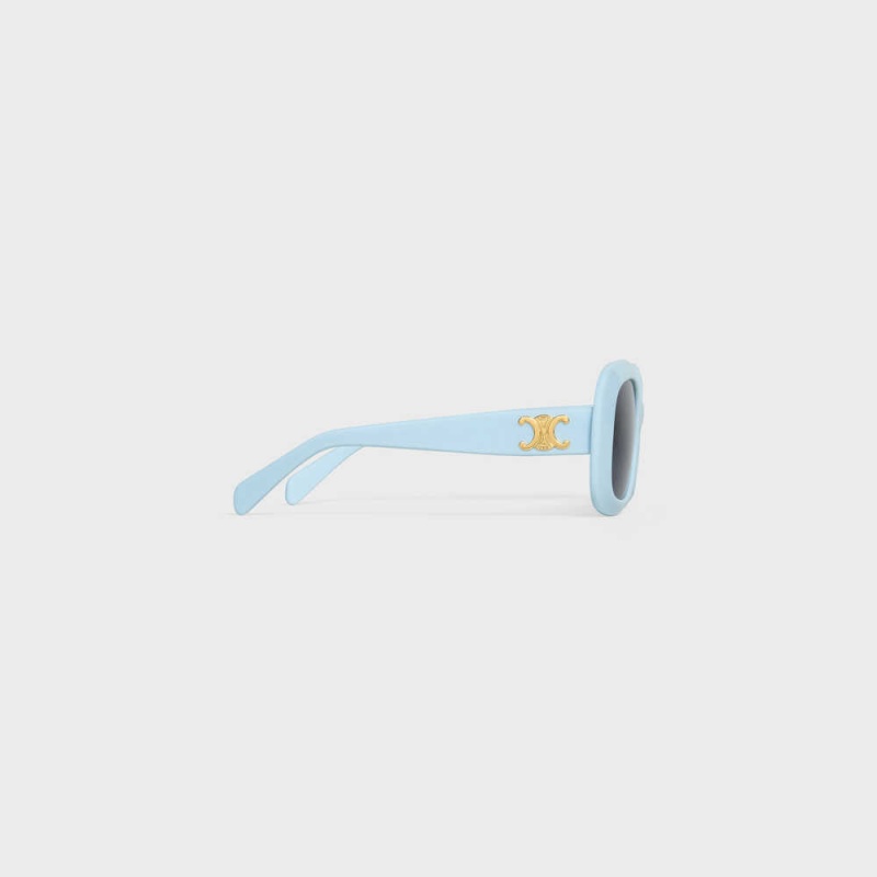 Celine Triomphe 10 In Acetate Güneş Gözlüğü Açık Mavi | CL-592398