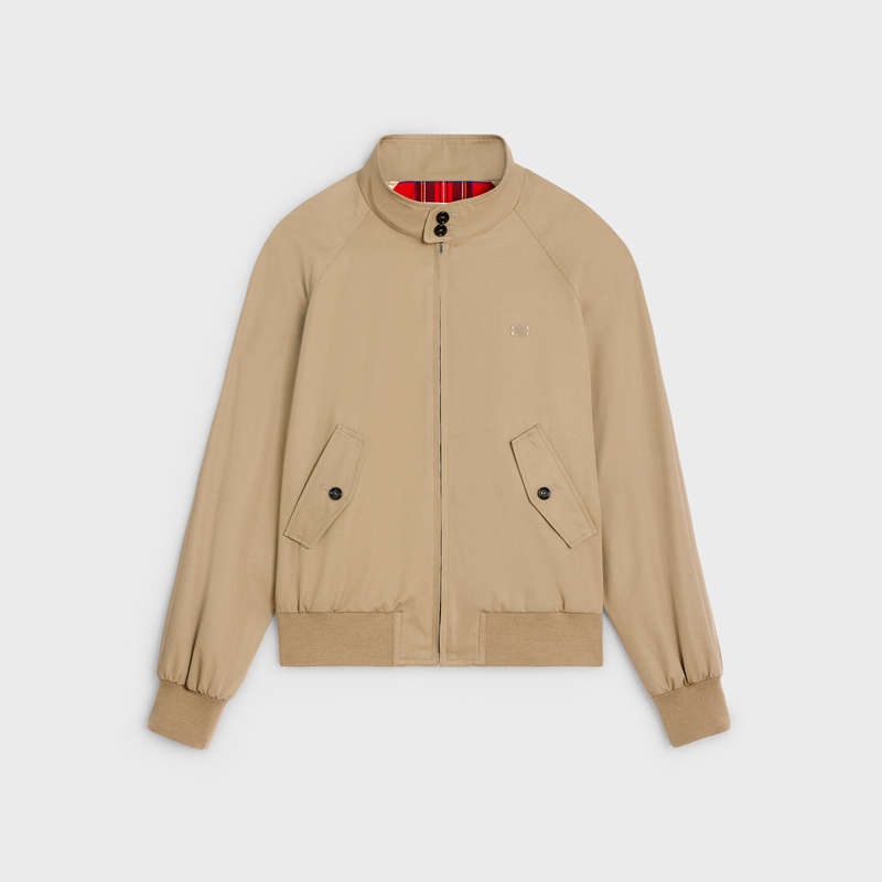 Celine Triomphe Blouson In Technical Pamuklu Blousons Bej Rengi | CL-591962
