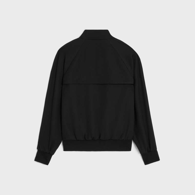 Celine Triomphe Blouson In Yün Gabardine Blousons Siyah | CL-591961