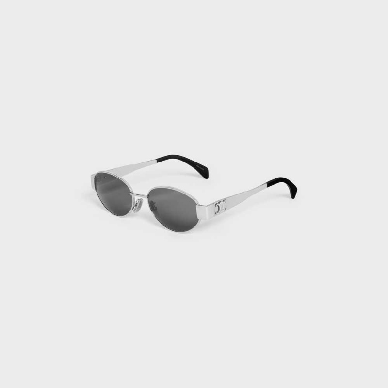Celine Triomphe Metal 01 In Metal Güneş Gözlüğü Gümüş | CL-592400