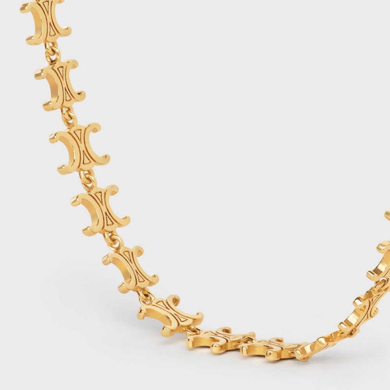 Celine Triomphe Multi In Brass With Gold Finish Bilezik Altın | CL-592228