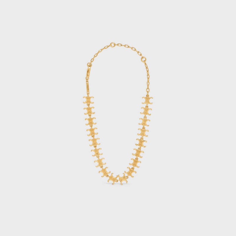 Celine Triomphe Multi In Brass With Gold Finish Bilezik Altın | CL-592228