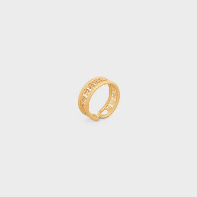 Celine Triomphe Multi In Brass With Gold Finish Yüzükler Altın | CL-592188