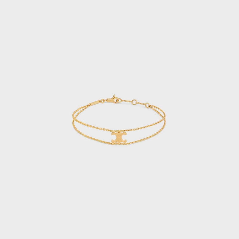 Celine Triomphe Suspended In Brass With Gold Finish Bilezik Altın | CL-592208
