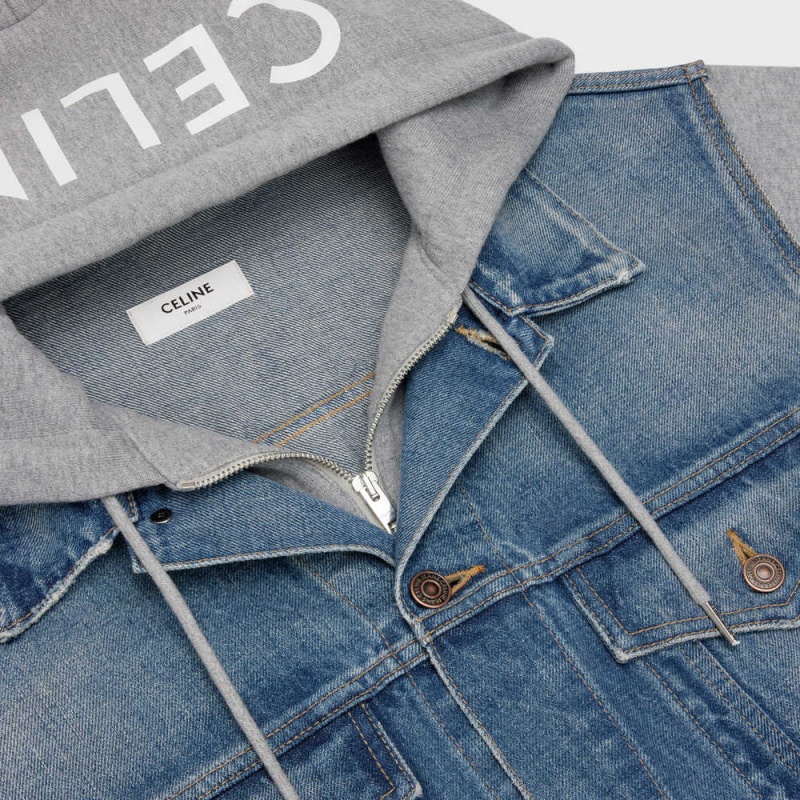Celine Trucker In Union Wash Denim Mont Açık Mavi | CL-592687