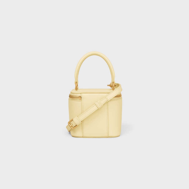 Celine Vanity Case Cuir Triomphe In Smooth Calfksin Mini Çanta Kayısı Rengi | CL-593040