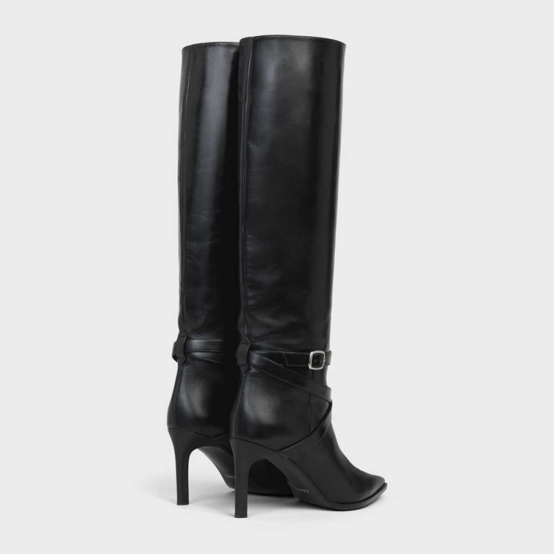 Celine Verneuil High In Calfskin Bot Siyah | CL-592518
