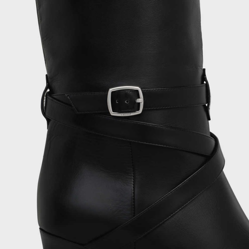 Celine Verneuil High In Calfskin Bot Siyah | CL-592518