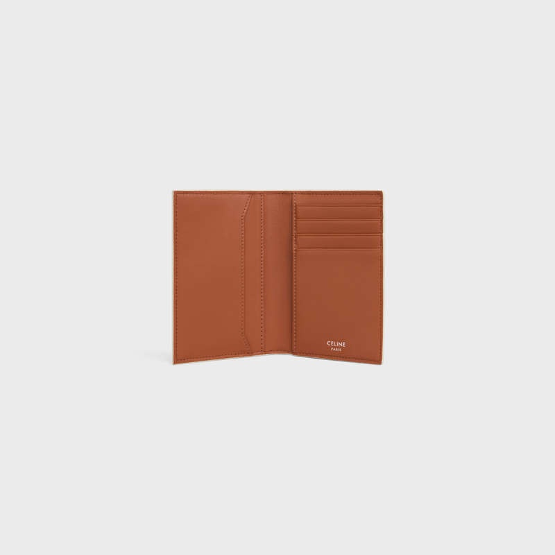 Celine Vertical In Triomphe Kanvas Kartlık Kahverengi | CL-591815