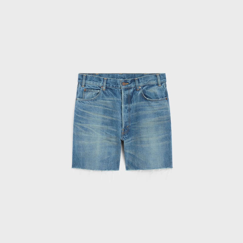 Celine Wesley In Union Wash Denim Şort Açık Mavi | CL-592072