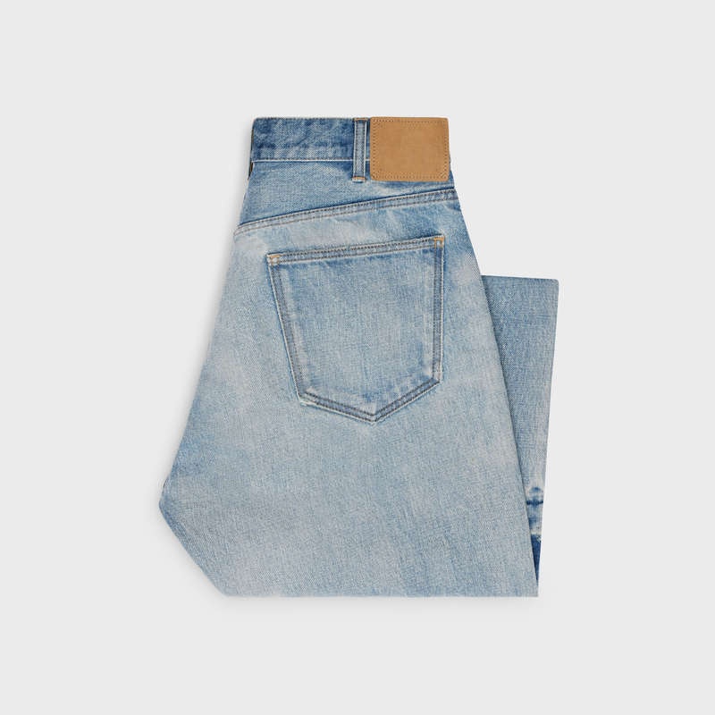 Celine Wesley Jeans In Westside Wash Denim Pantolon Açık Mavi | CL-592053