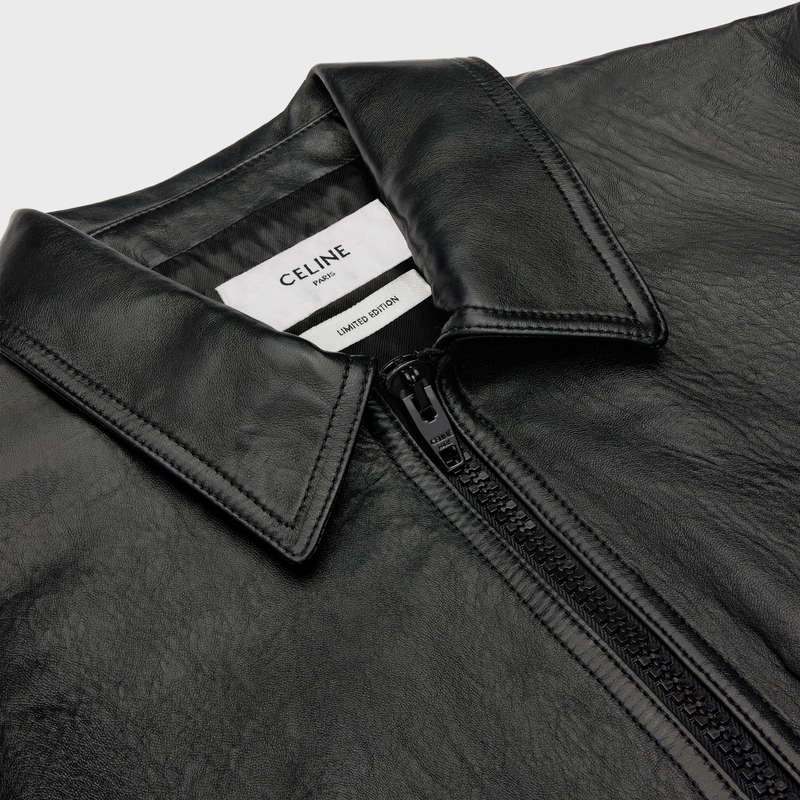 Celine Wiltern Blouson In Soft Leather Siyah | CL-591915