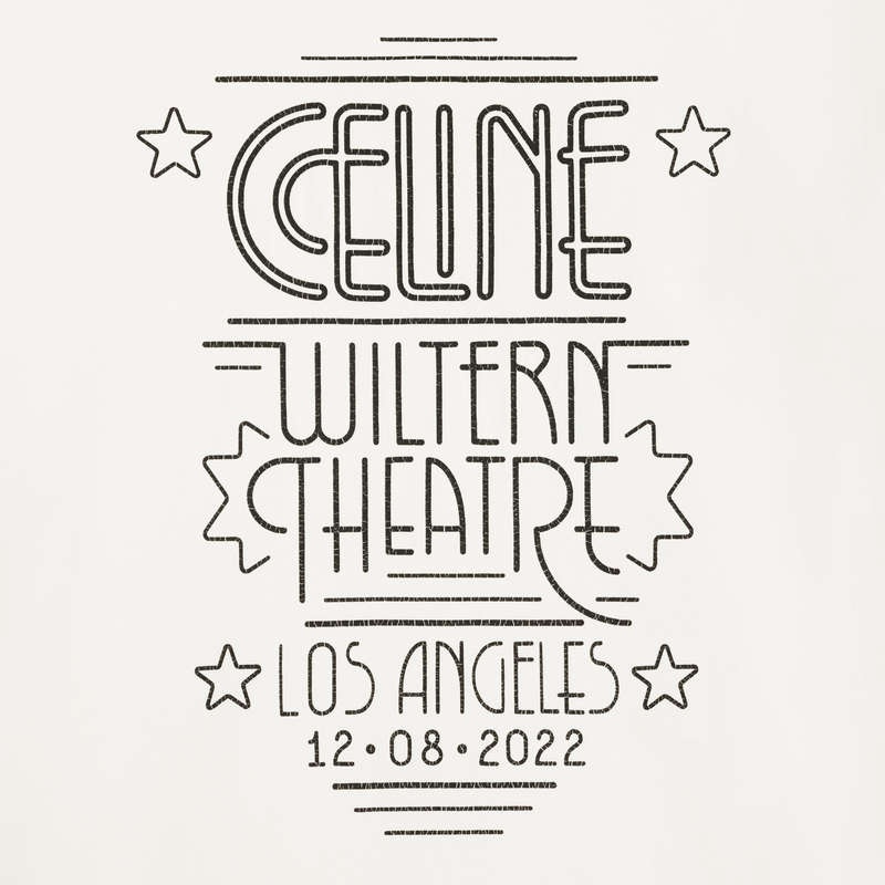 Celine Wiltern In Pamuklu Jersey T-shirt Beyaz Siyah | CL-592121