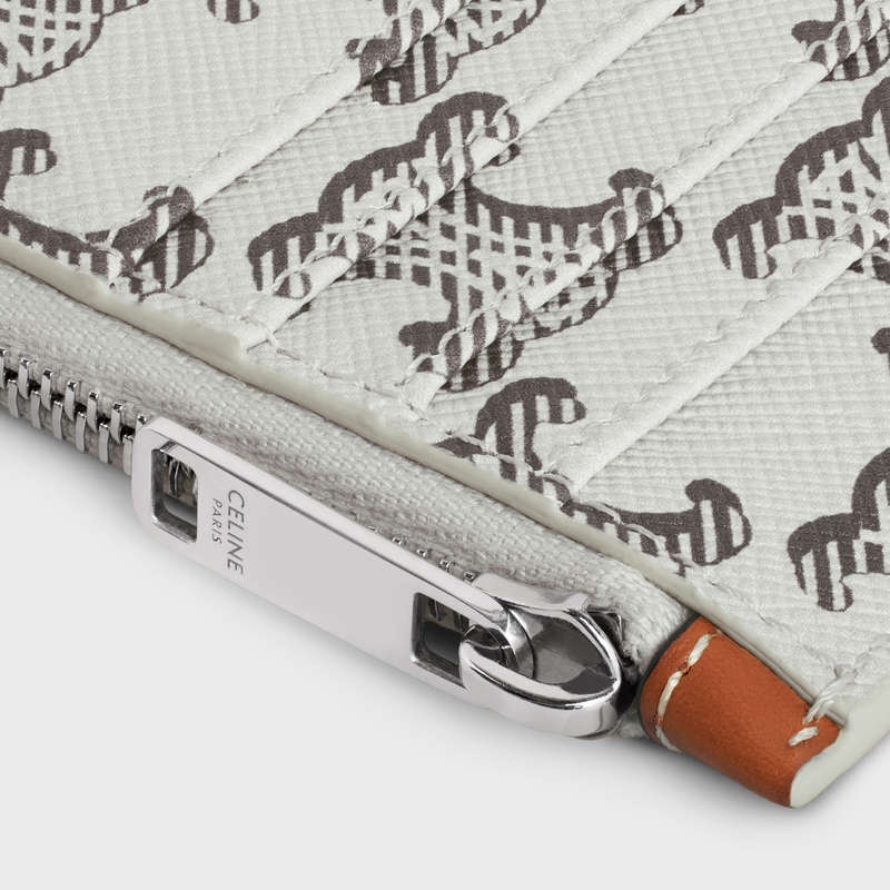 Celine Zipped In Triomphe Kanvas And Calfskin Kartlık Kahverengi | CL-591808