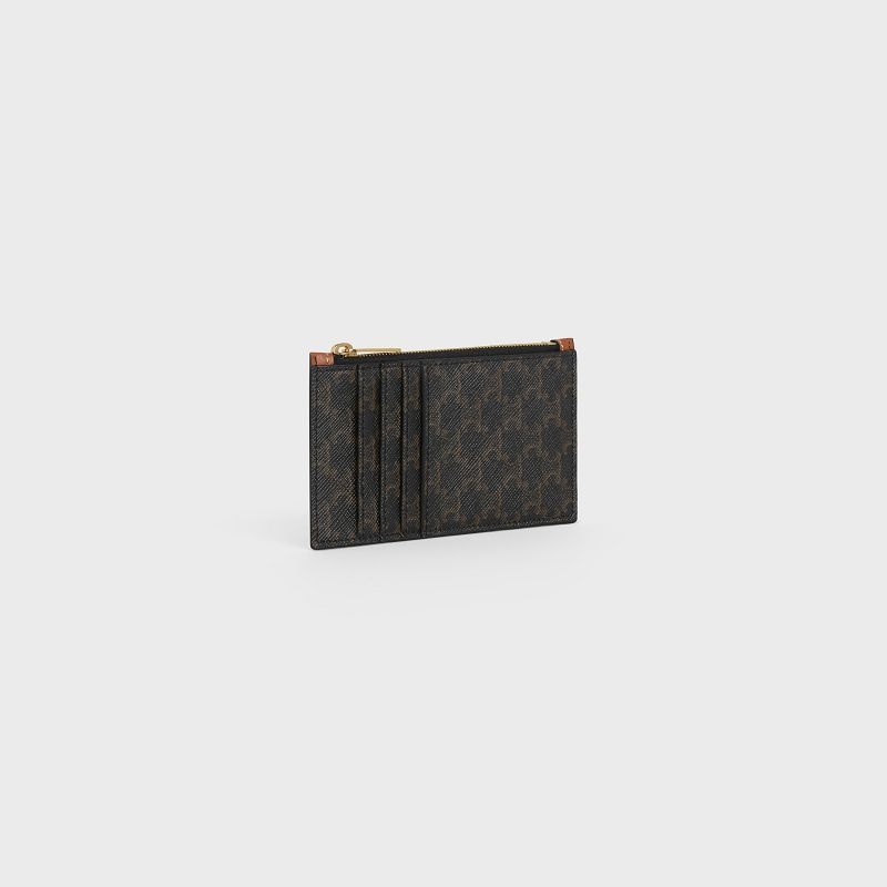 Celine Zipped In Triomphe Kanvas And Kartlık Kahverengi | CL-591809